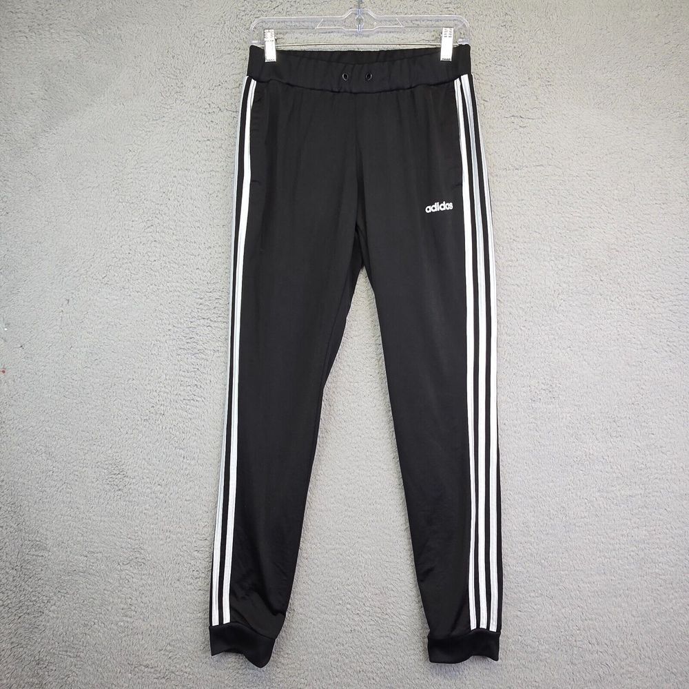 Adidas Track Pants Mens Small Prime‎ Green Black Jogger Stretchy Athletic
